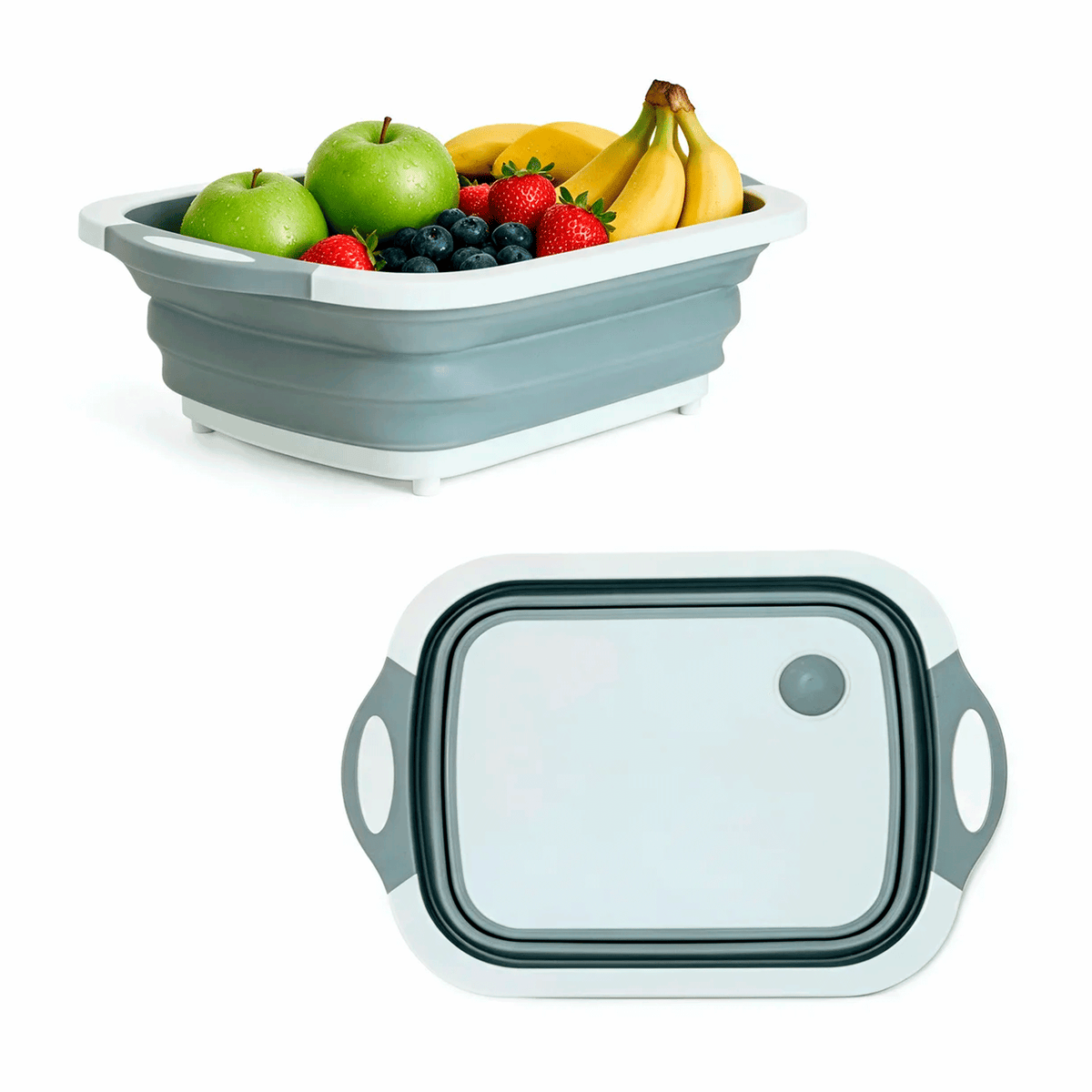 Tabla De Picar 3 En 1 Plegable Con Escurridor Para Cocina