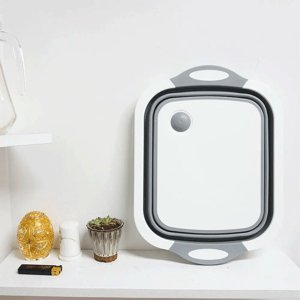 Tabla De Picar 3 En 1 Plegable Con Escurridor Para Cocina